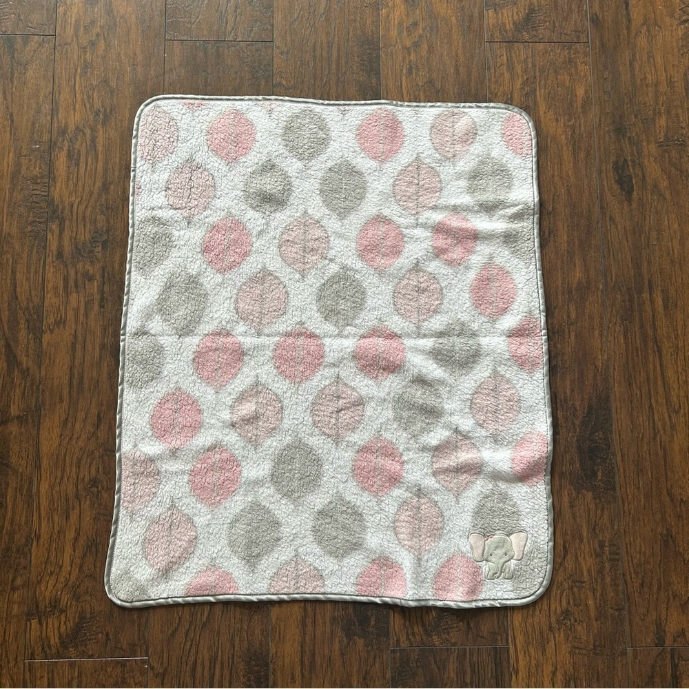Pink and Gray Baby Blanket